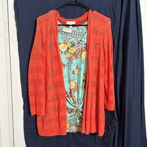 Blouse and cardigan